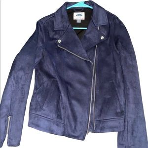 Suede Moto Jacket